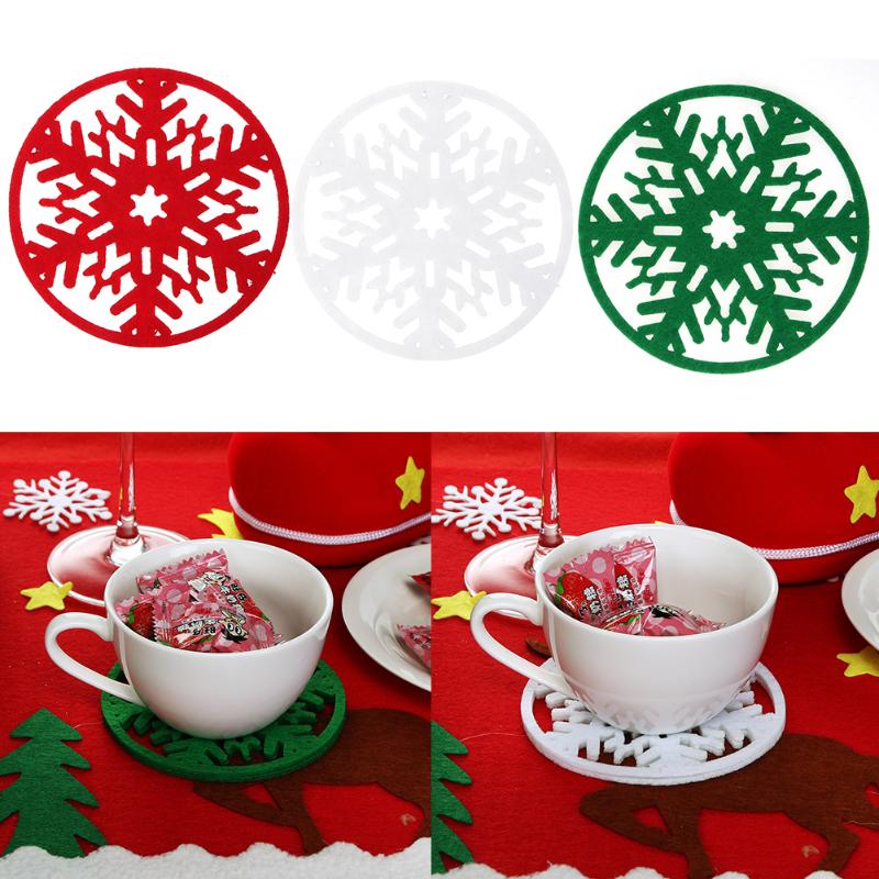 Snowflakes Coasters Cup Mat